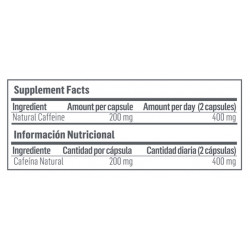 Natural Caffeine | Cafeína Natural | 90 Cápsulas