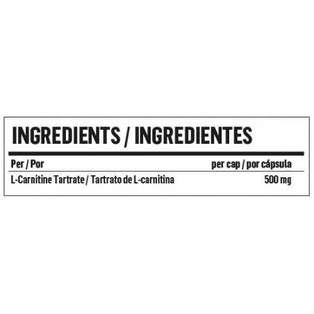 L-Carnitina 500mg | Aminoácido Quemador de grasa | 100 Cápsulas