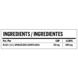 BCAA Pro | Aminoácidos Esenciales | 90 Cápsulas