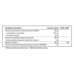 Curcumin Cursol® + Bioperine® | Cúrcuma | 60 Cápsulas