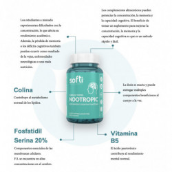 Softi Nootropic | Fosfatidil + Colina + Vitaminas | 60 Gummies