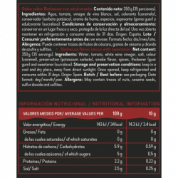 Salsa Barbacoa | Sin grasas ni azúcares | Sabores del Mundo | 350gr