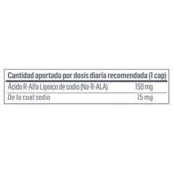 Na - Ácido R-Alfa Lipoico | Antioxidante NA-R-ALA | 60 Cápsulas