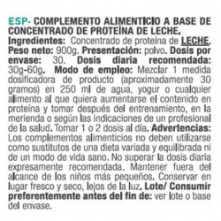 Concentrado de Proteína de Leche al 85% | 900gr | Protein Natural