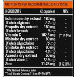 Suplemento inmunológico con Vitamina C + Zinc + Extractos | 45 cápsulas | Inmune Podium