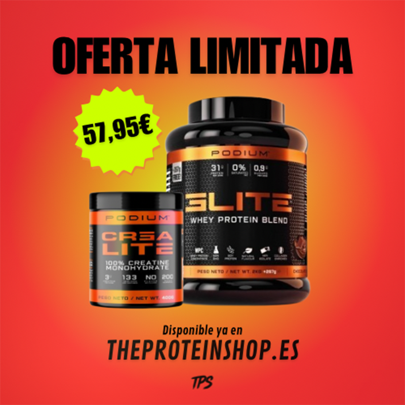 Pack Podium Elite Proteína 2Kg + Creatina Monohidrato 400G Sabor neutro Pack Podium Elite Proteína 2Kg + Creatina Monohidrato 400G Sabor neutro